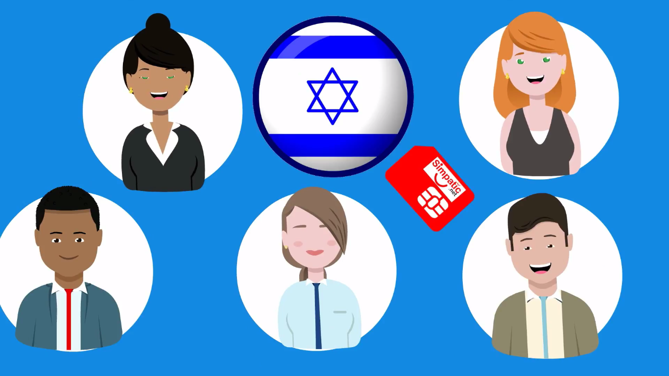 2 Israel prepaid SIM card for tourists